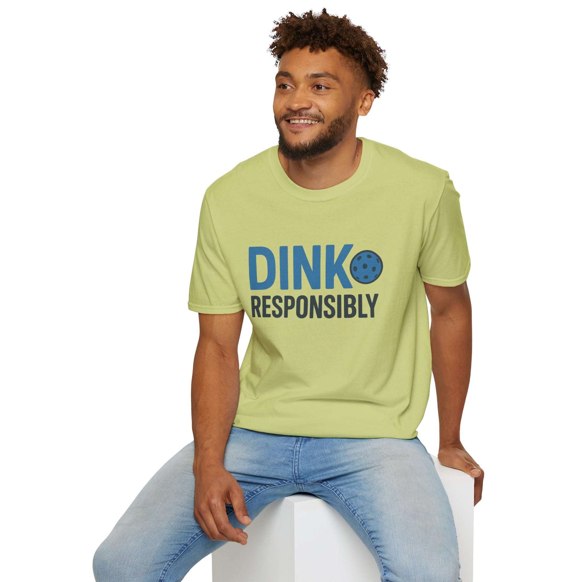 "Dink Responsibly" Pickleballing Dad Tee