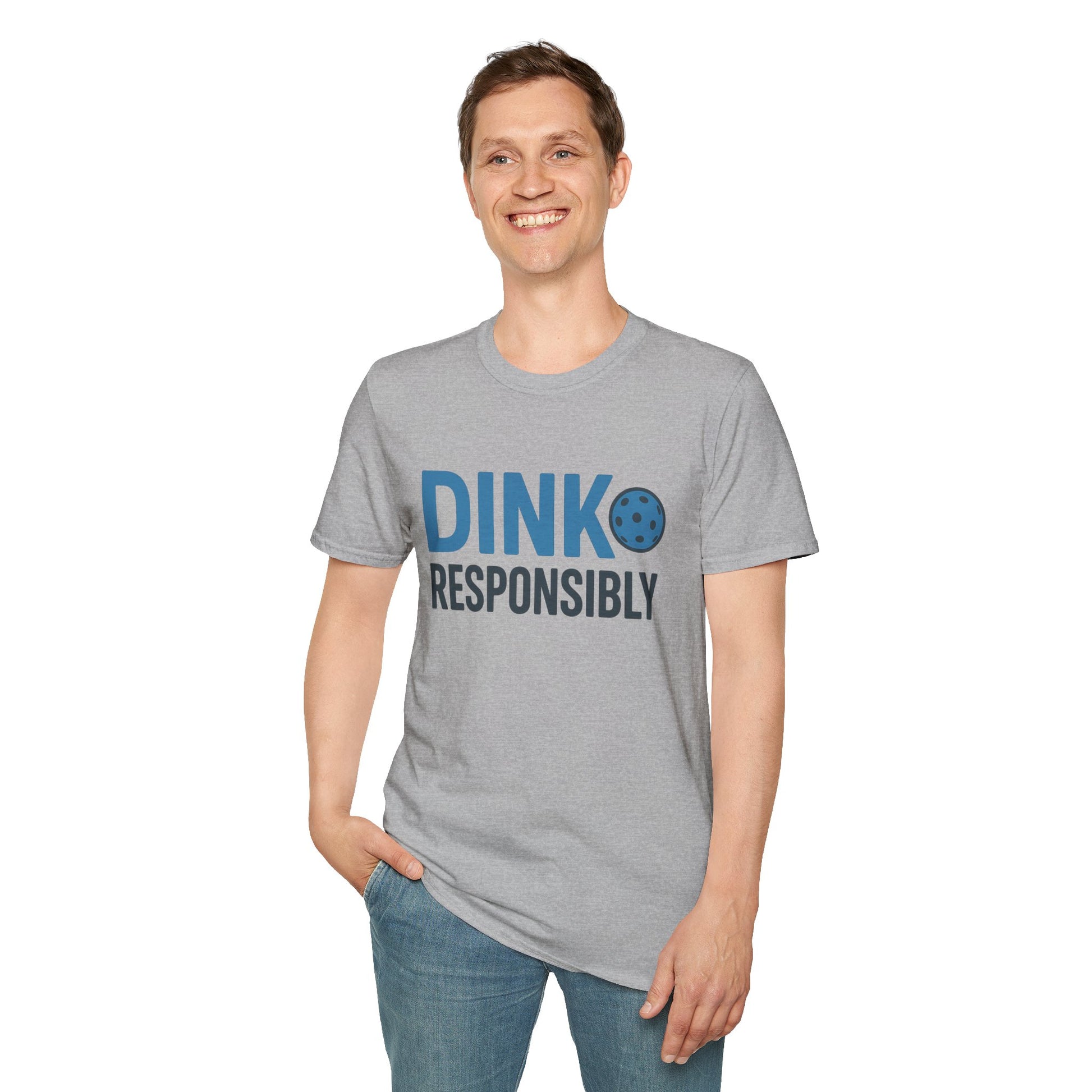 "Dink Responsibly" Pickleballing Dad Tee