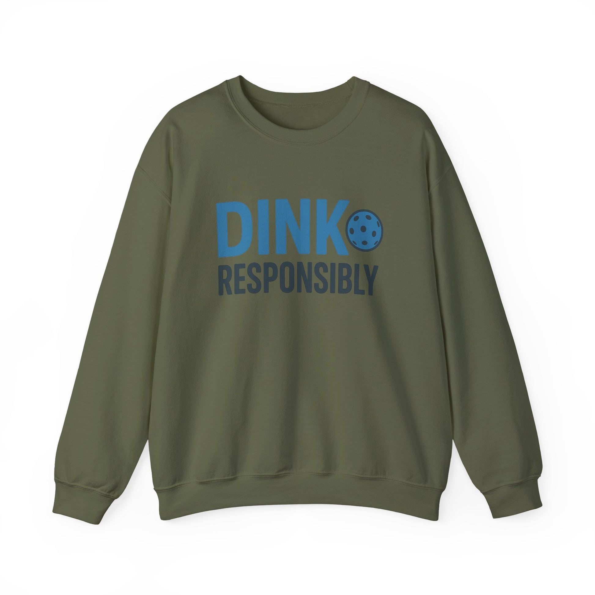 "Dink Responsibly" – Unisex Crewneck Pickleballing Dads Sweatshirt