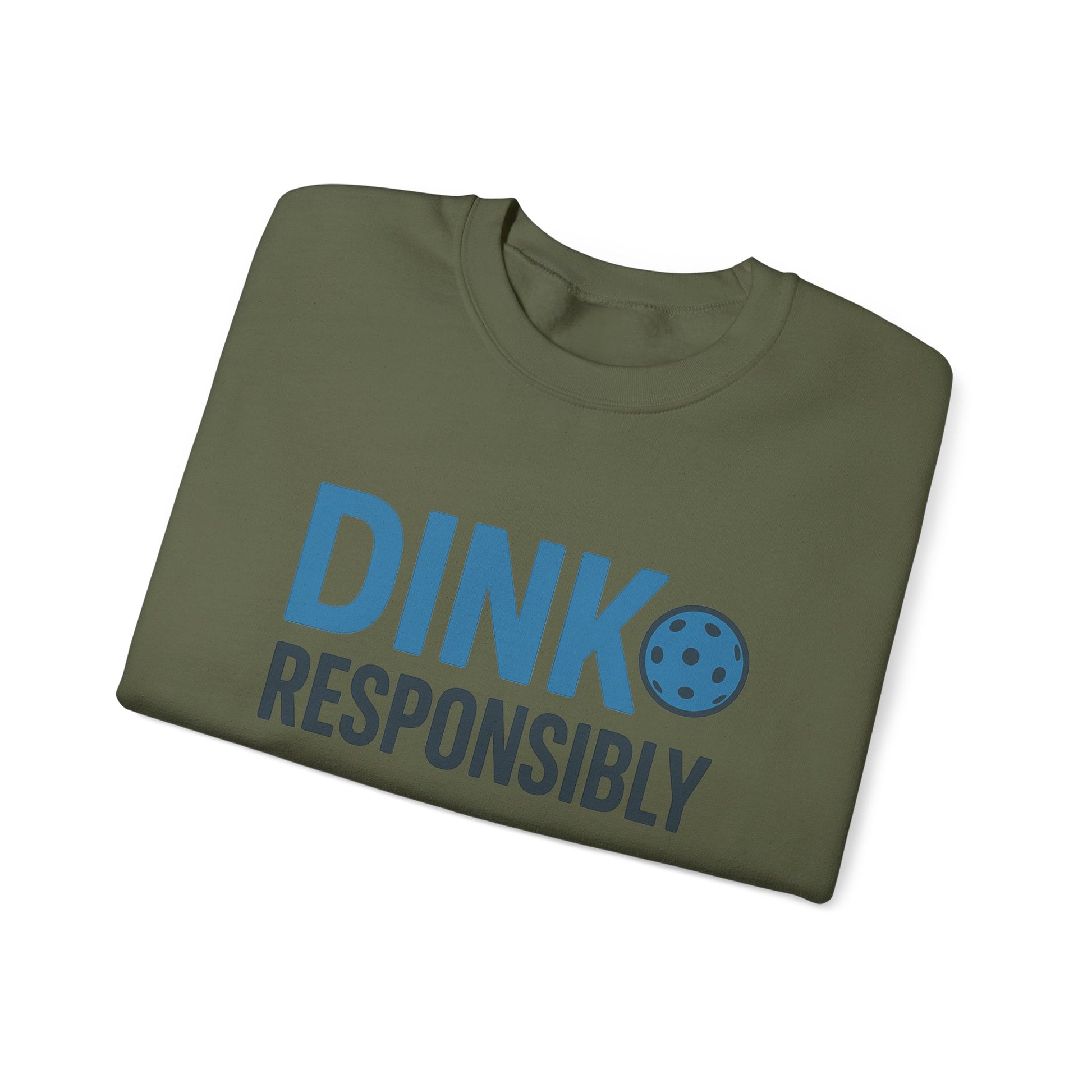"Dink Responsibly" – Unisex Crewneck Pickleballing Dads Sweatshirt